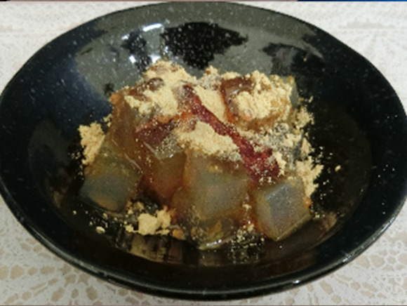 黒みつきな粉寒天